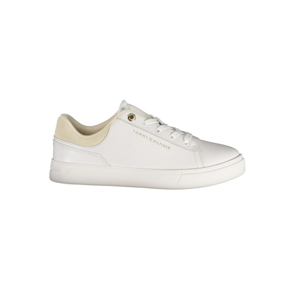 Tommy Hilfiger Bianco Polyurethane Women Sneaker - HBPS Beauty & Fashion