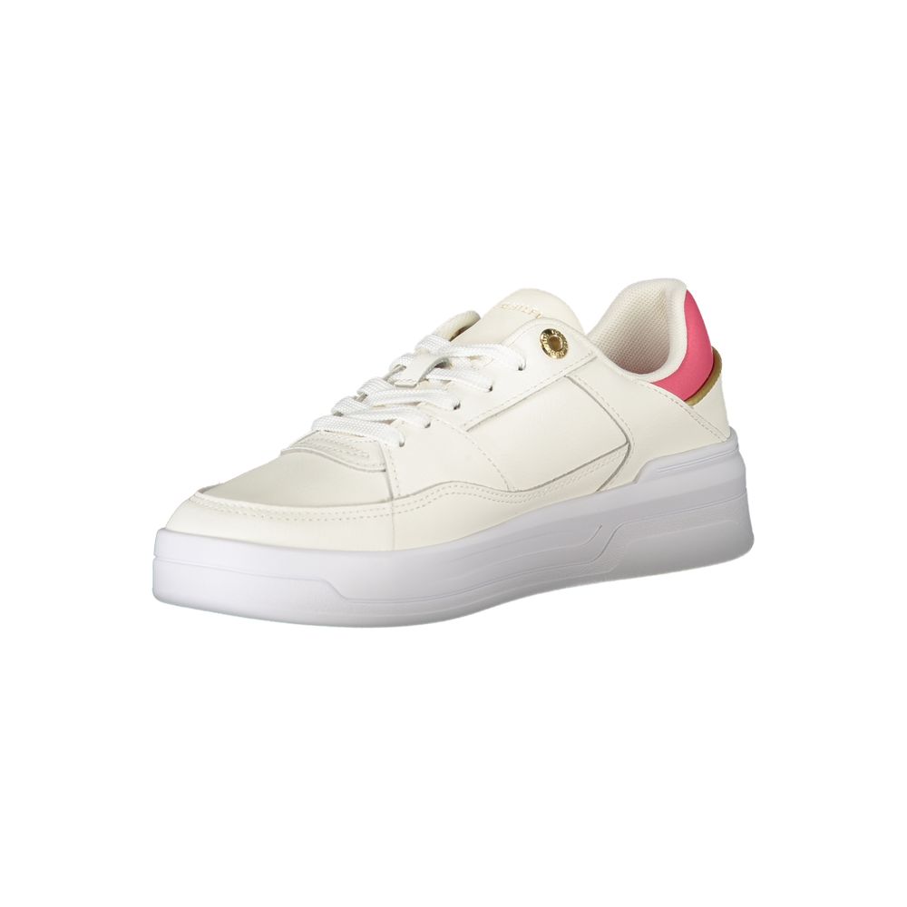 Tommy Hilfiger Bianco Polyurethane Women Sneaker - HBPS Beauty & Fashion