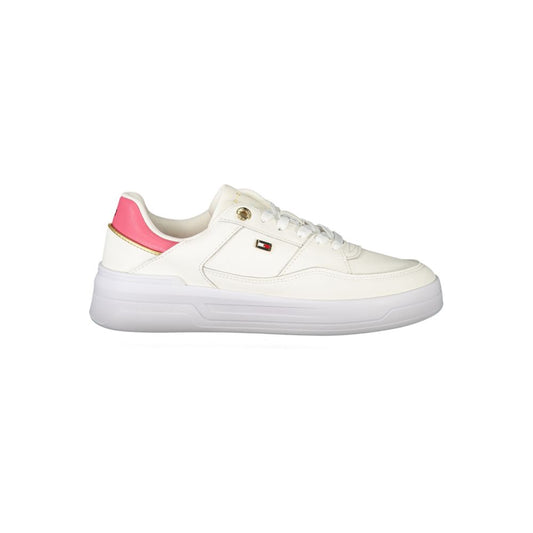 Tommy Hilfiger Bianco Polyurethane Women Sneaker - HBPS Beauty & Fashion
