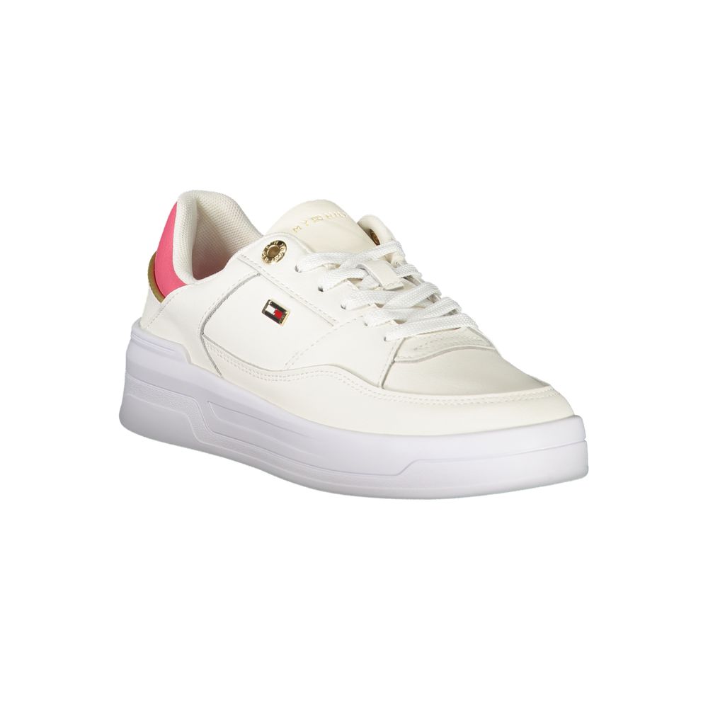 Tommy Hilfiger Bianco Polyurethane Women Sneaker - HBPS Beauty & Fashion