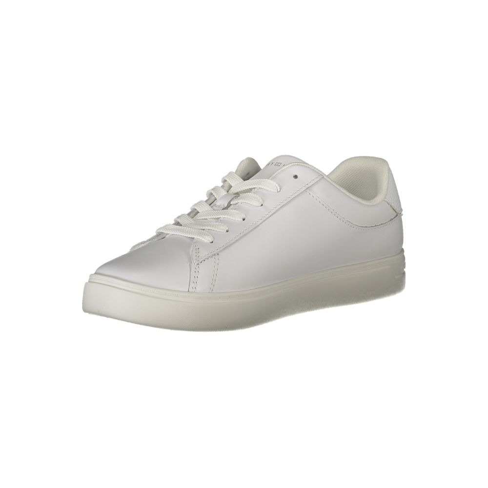Tommy Hilfiger Bianco Polyurethane Women Sneaker - HBPS Beauty & Fashion