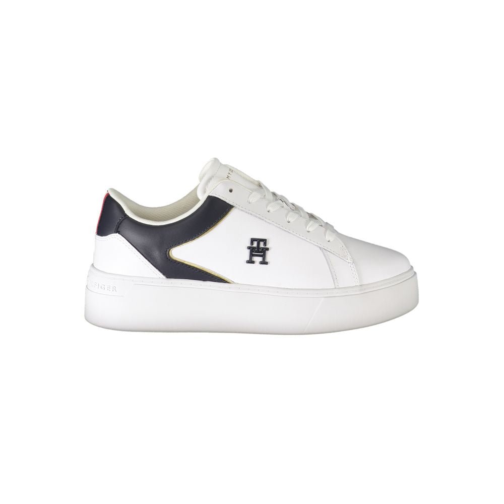 Tommy Hilfiger Bianco Polyurethane Women Sneaker - HBPS Beauty & Fashion