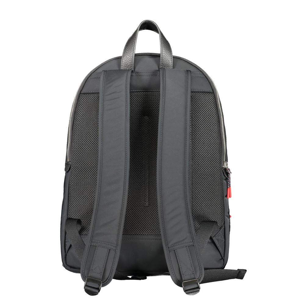 Tommy Hilfiger Black Polyester Men Backpack - HBPS Beauty & Fashion