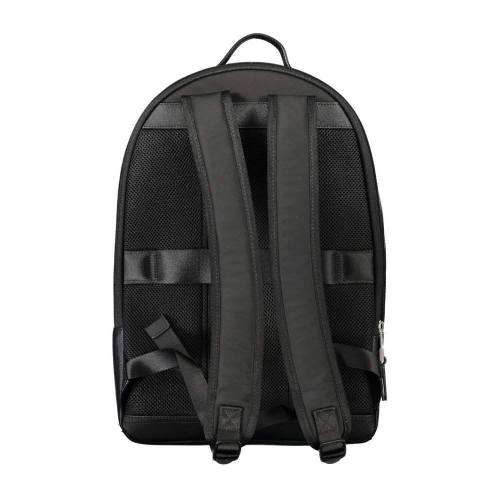 Tommy Hilfiger Black Polyester Men Backpack - HBPS Beauty & Fashion