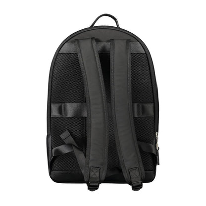 Tommy Hilfiger Black Polyester Men Backpack - HBPS Beauty & Fashion