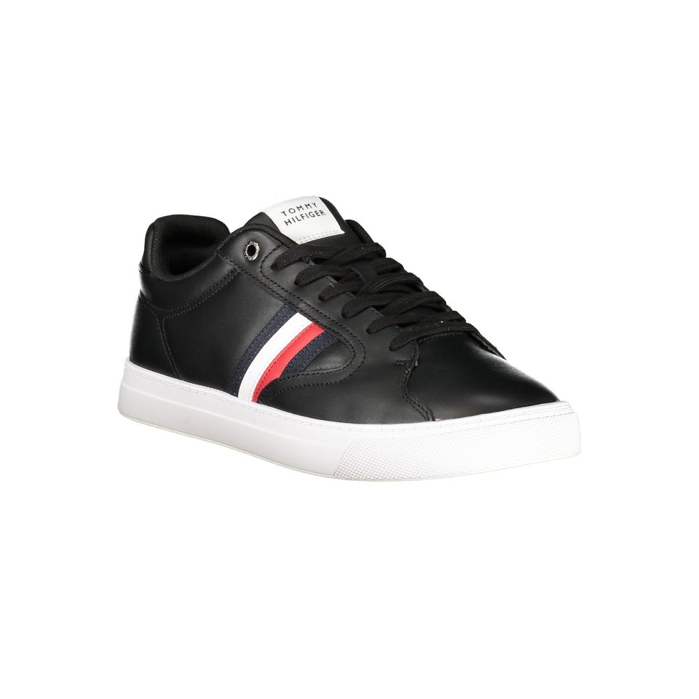Tommy Hilfiger Black Polyester Men Sneaker - HBPS Beauty & Fashion