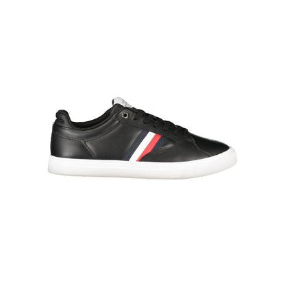 Tommy Hilfiger Black Polyester Men Sneaker - HBPS Beauty & Fashion