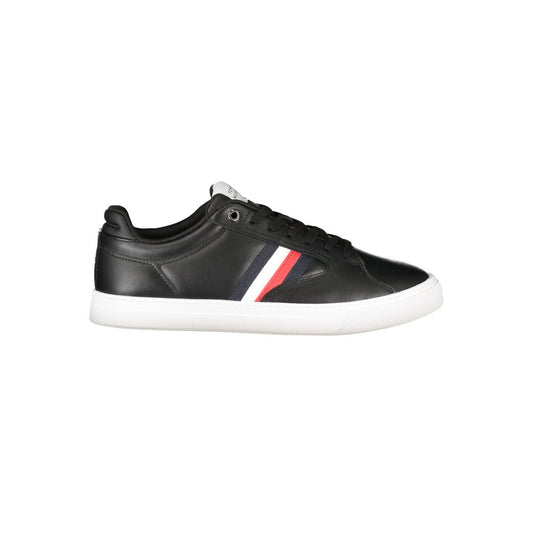 Tommy Hilfiger Black Polyester Men Sneaker - HBPS Beauty & Fashion