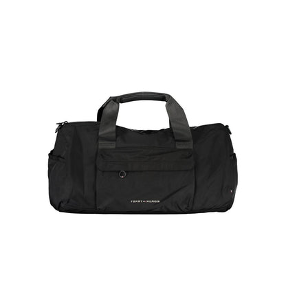 Tommy Hilfiger Black Polyester Men's Shoulder Bag - HBPS Beauty & Fashion