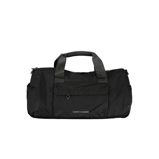 Tommy Hilfiger Black Polyester Men's Shoulder Bag - HBPS Beauty & Fashion