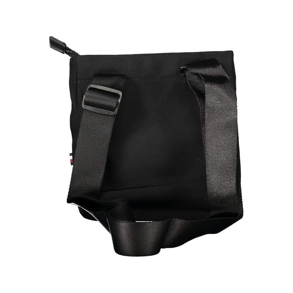 Tommy Hilfiger Black Polyester Men's Shoulder Bag - HBPS Beauty & Fashion