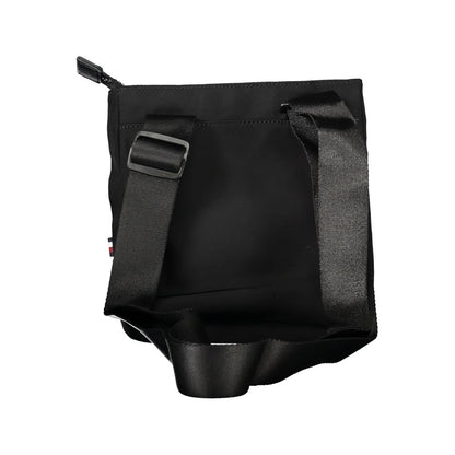 Tommy Hilfiger Black Polyester Men's Shoulder Bag - HBPS Beauty & Fashion
