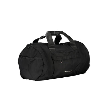 Tommy Hilfiger Black Polyester Men's Shoulder Bag - HBPS Beauty & Fashion
