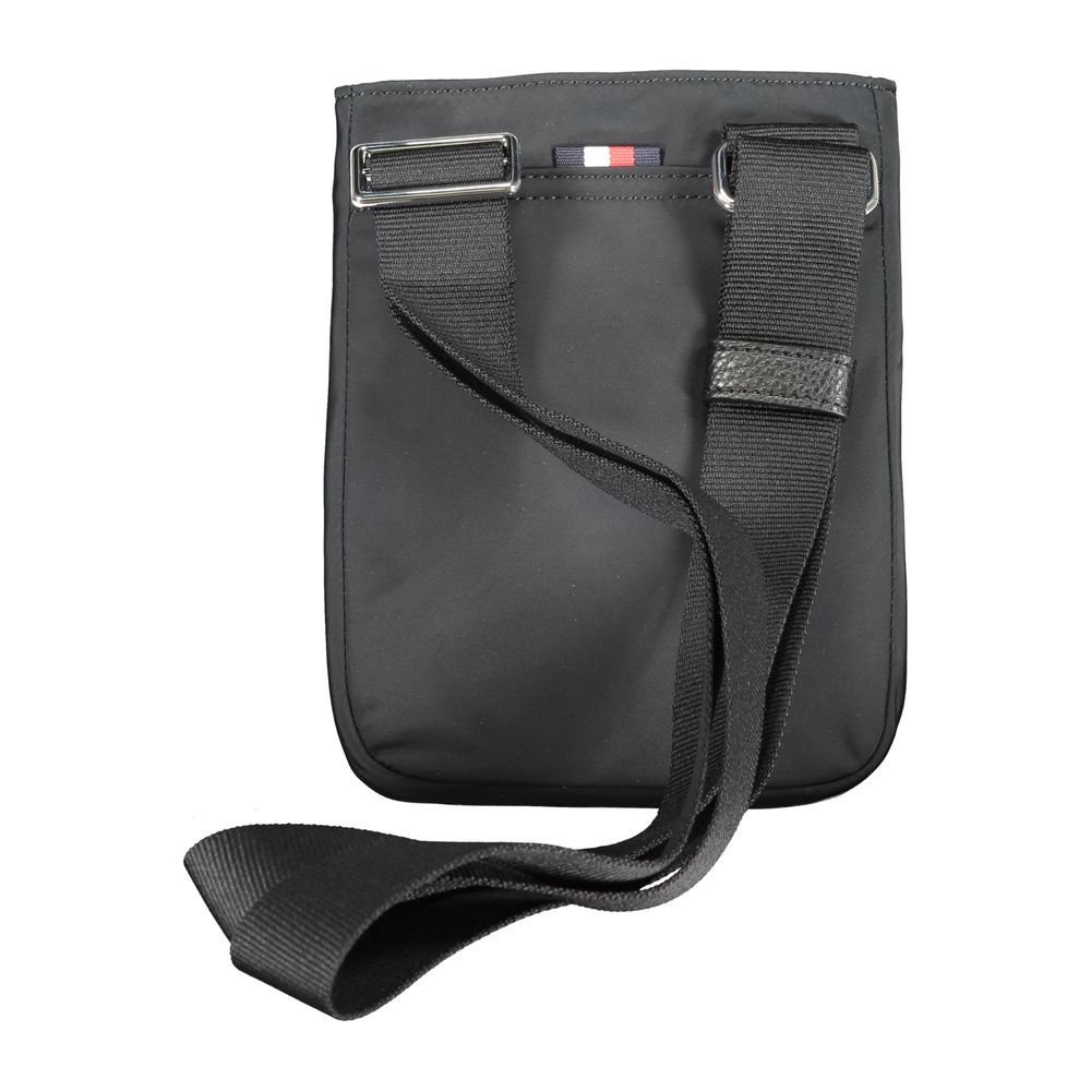 Tommy Hilfiger Black Polyester Men's Shoulder Bag - HBPS Beauty & Fashion