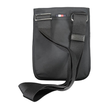 Tommy Hilfiger Black Polyester Men's Shoulder Bag - HBPS Beauty & Fashion
