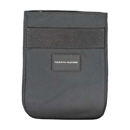 Tommy Hilfiger Black Polyester Men's Shoulder Bag - HBPS Beauty & Fashion