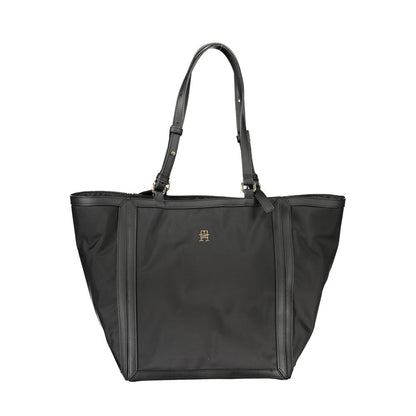 Tommy Hilfiger Black Polyester Women Handbag - HBPS Beauty & Fashion