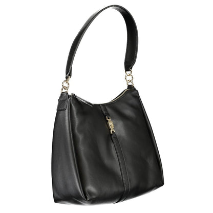 Tommy Hilfiger Black Polyester Women Shoulder Bag - HBPS Beauty & Fashion