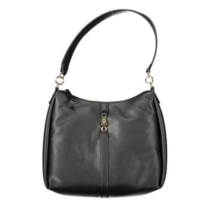 Tommy Hilfiger Black Polyester Women Shoulder Bag - HBPS Beauty & Fashion