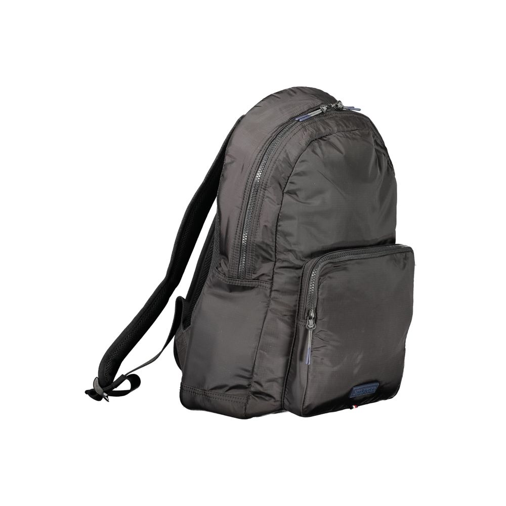 Tommy Hilfiger Black Polyurethane Men Backpack - HBPS Beauty & Fashion