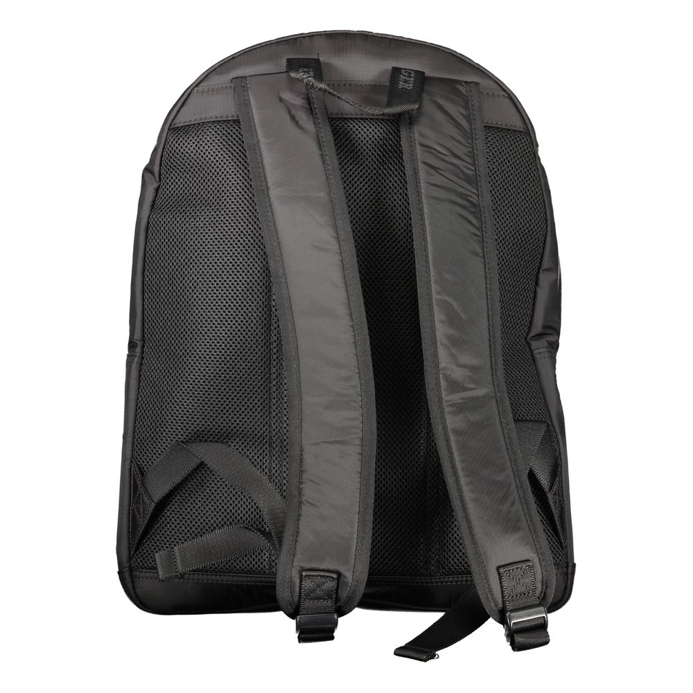 Tommy Hilfiger Black Polyurethane Men Backpack - HBPS Beauty & Fashion