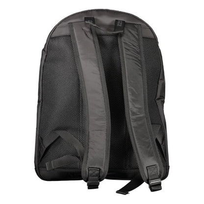 Tommy Hilfiger Black Polyurethane Men Backpack - HBPS Beauty & Fashion