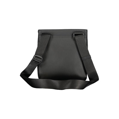 Tommy Hilfiger Black Polyurethane Men Shoulder Bag - HBPS Beauty & Fashion