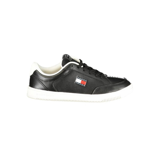 Tommy Hilfiger Black Polyurethane Men Sneaker - HBPS Beauty & Fashion