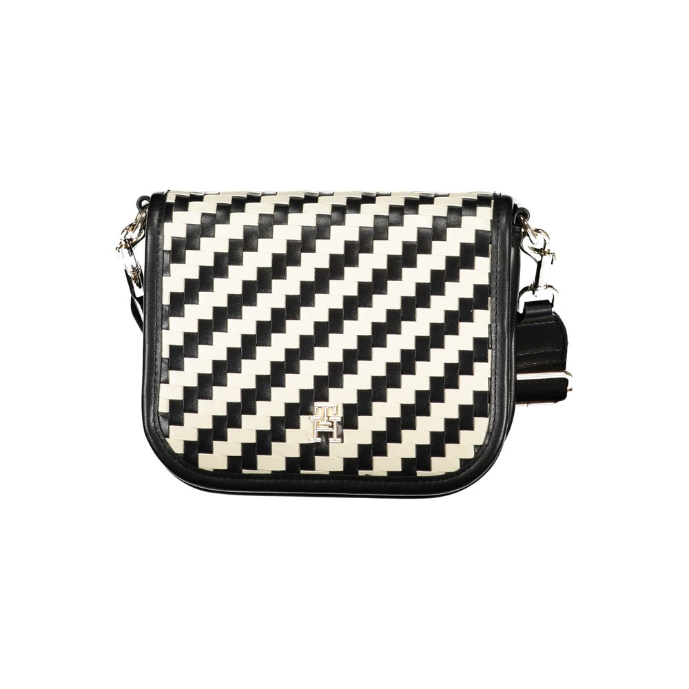 Tommy Hilfiger Black Polyurethane Women Handbag - HBPS Beauty & Fashion
