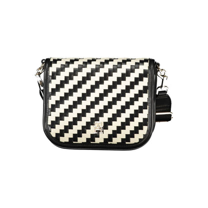 Tommy Hilfiger Black Polyurethane Women Handbag - HBPS Beauty & Fashion