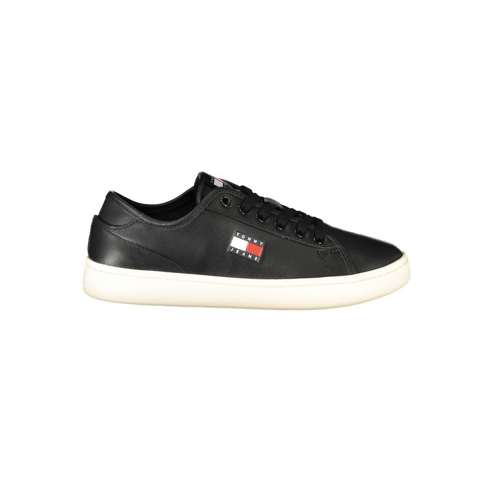 Tommy Hilfiger Black Polyurethane Women Sneaker - HBPS Beauty & Fashion