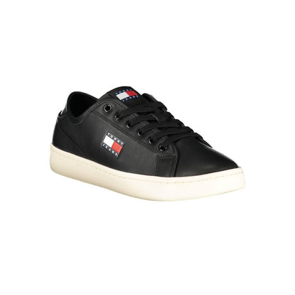 Tommy Hilfiger Black Polyurethane Women Sneaker - HBPS Beauty & Fashion