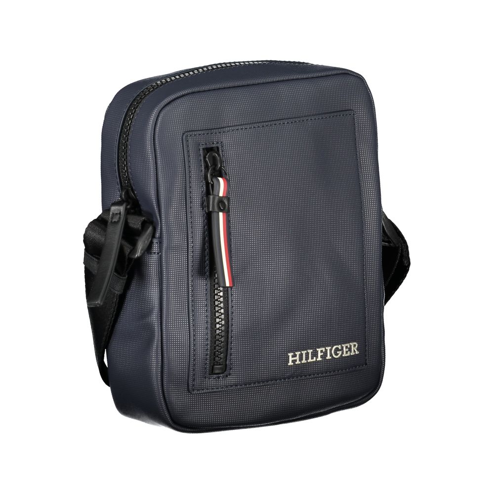 Tommy Hilfiger Blu Poliuretano Men's Shoulder Bag - HBPS Beauty & Fashion