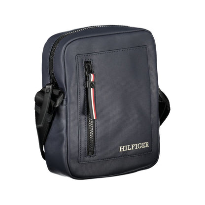 Tommy Hilfiger Blu Poliuretano Men's Shoulder Bag - HBPS Beauty & Fashion