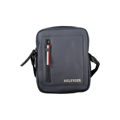 Tommy Hilfiger Blu Poliuretano Men's Shoulder Bag - HBPS Beauty & Fashion