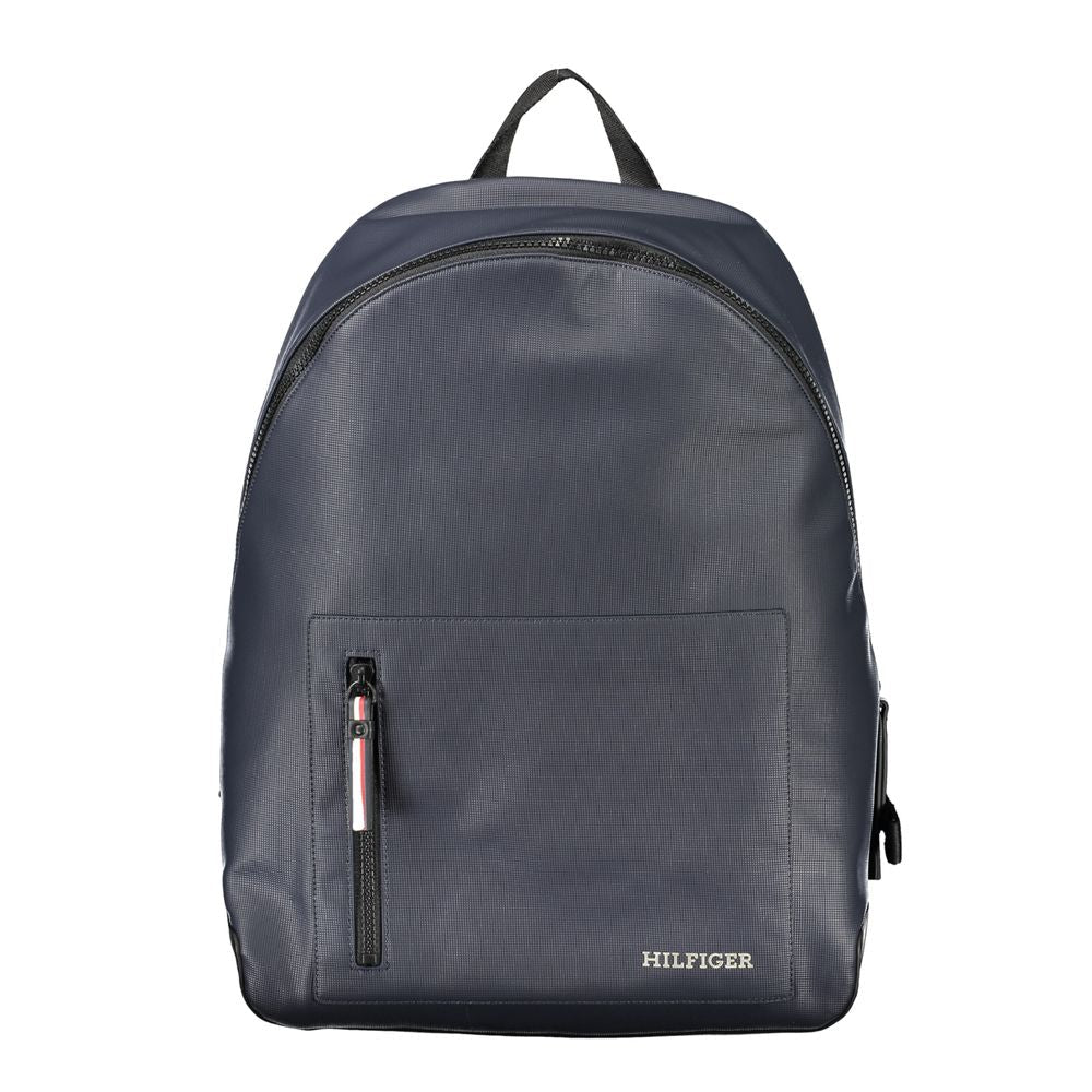 Tommy Hilfiger Blu Polyurethane Men Backpack - HBPS Beauty & Fashion