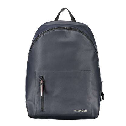 Tommy Hilfiger Blu Polyurethane Men Backpack - HBPS Beauty & Fashion