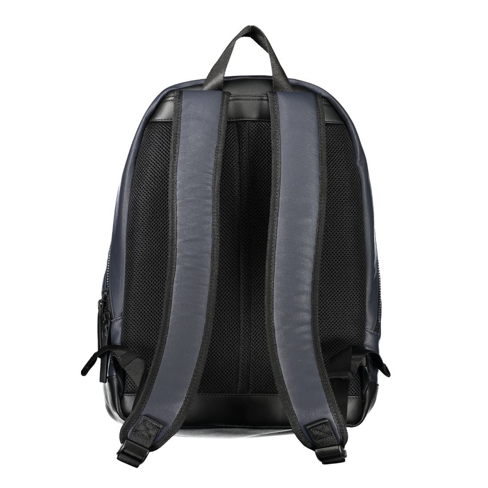 Tommy Hilfiger Blu Polyurethane Men Backpack - HBPS Beauty & Fashion