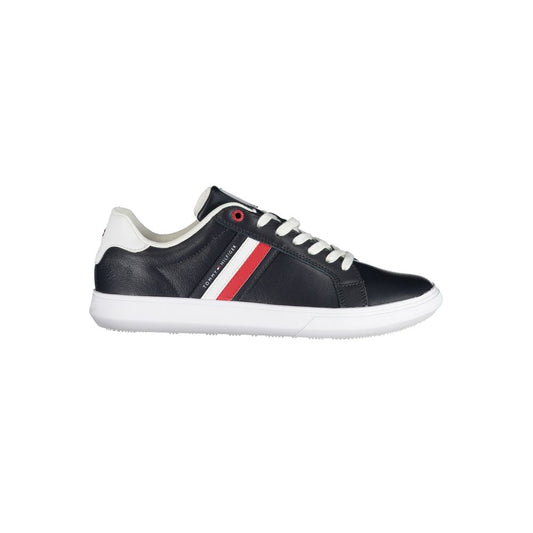Tommy Hilfiger Blue Leather Men Sneaker - HBPS Beauty & Fashion