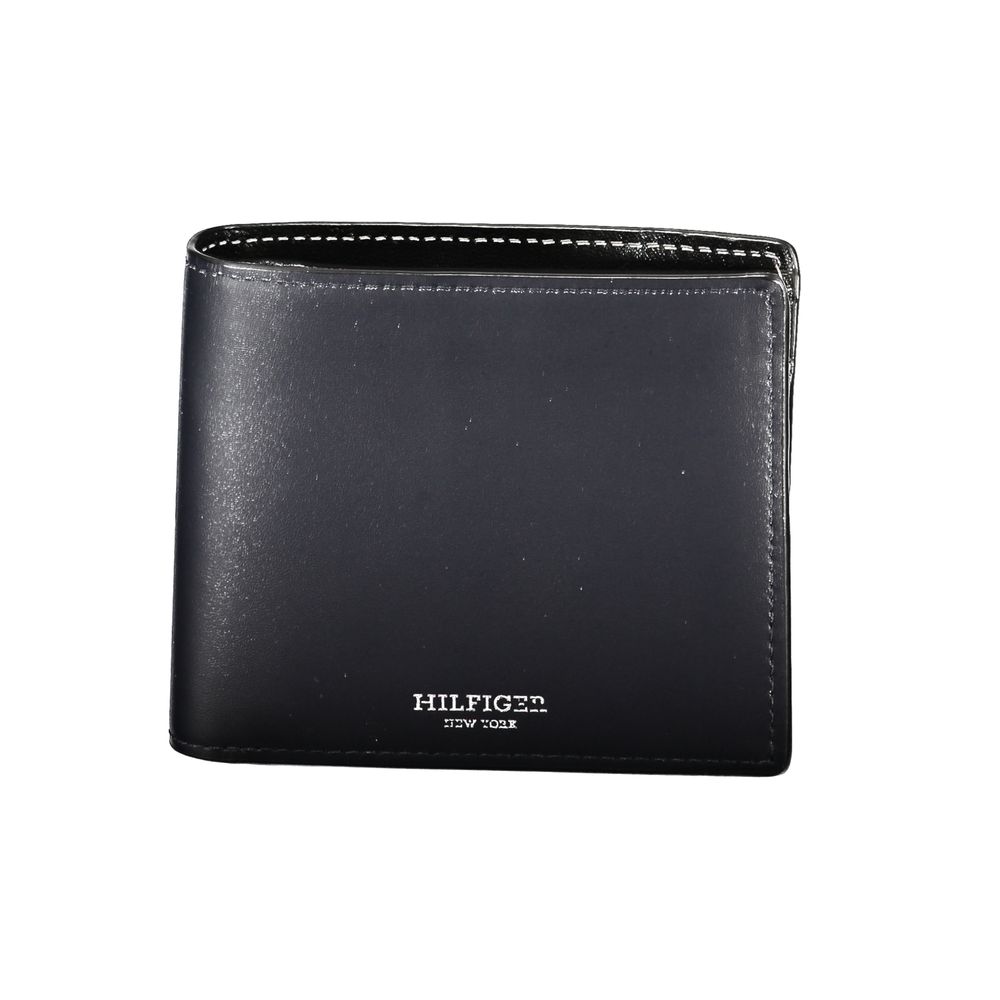 Tommy Hilfiger Blue Leather Men Wallet - HBPS Beauty & Fashion