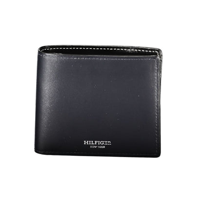 Tommy Hilfiger Blue Leather Men Wallet - HBPS Beauty & Fashion