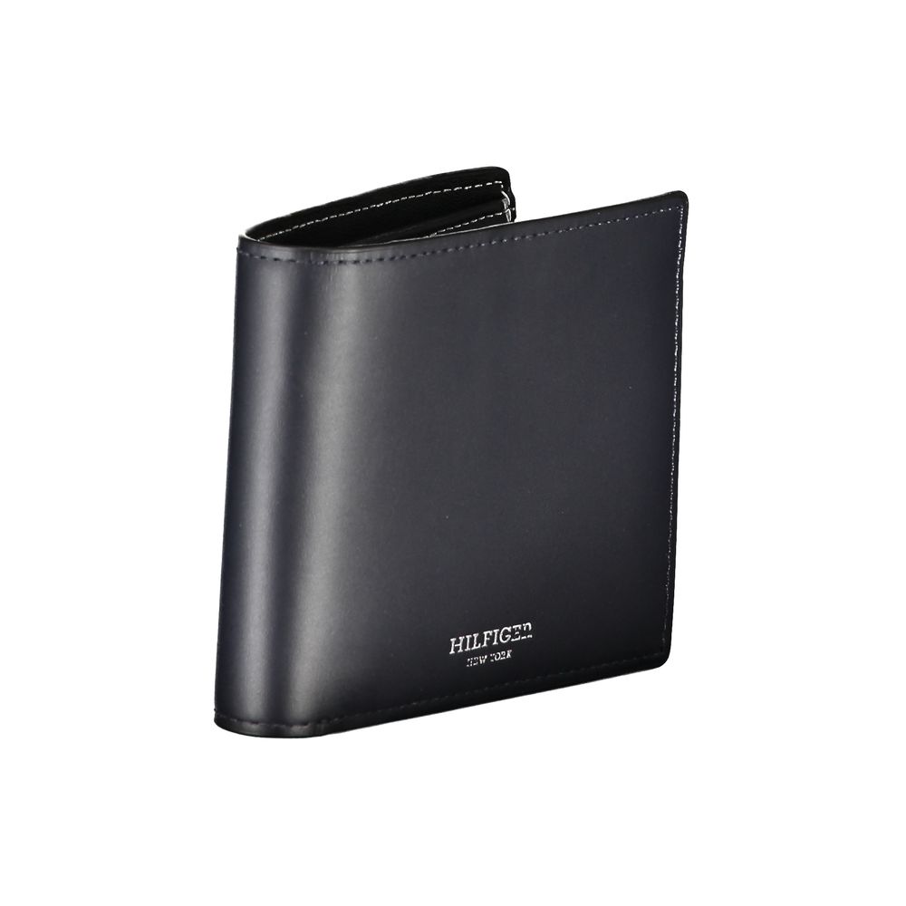 Tommy Hilfiger Blue Leather Men Wallet - HBPS Beauty & Fashion