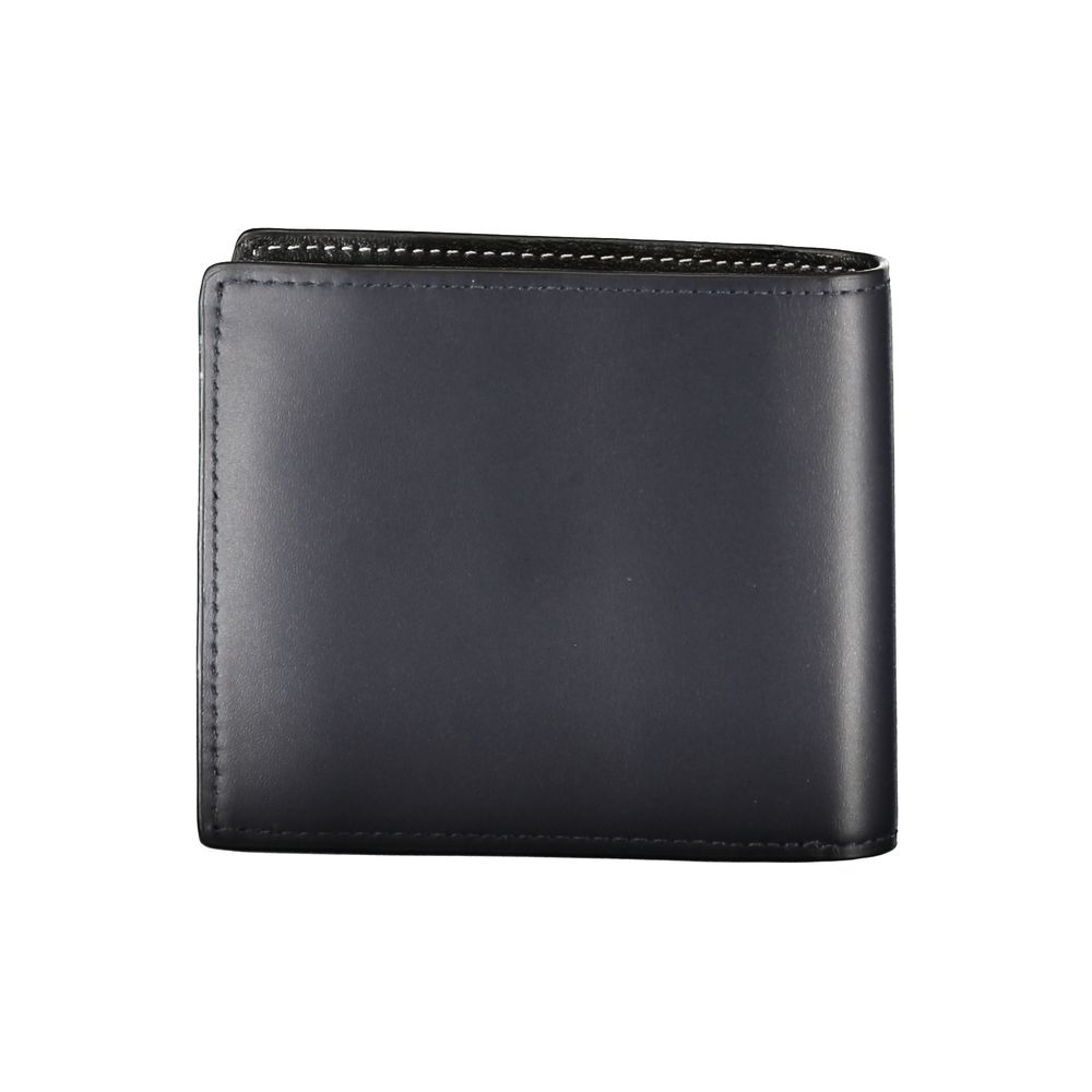 Tommy Hilfiger Blue Leather Men Wallet - HBPS Beauty & Fashion