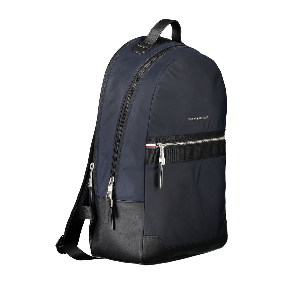 Tommy Hilfiger Blue Polyester Men Backpack - HBPS Beauty & Fashion
