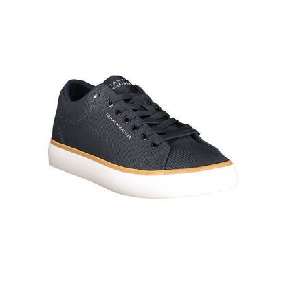 Tommy Hilfiger Blue Polyester Men Sneaker - HBPS Beauty & Fashion