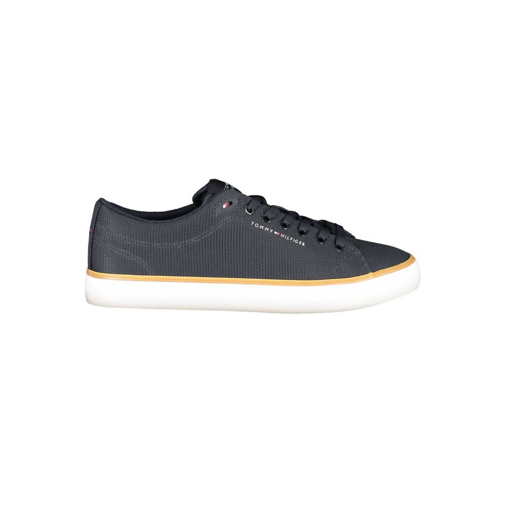 Tommy Hilfiger Blue Polyester Men Sneaker - HBPS Beauty & Fashion