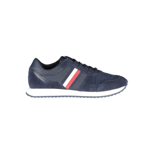 Tommy Hilfiger Blue Polyester Men Sneaker - HBPS Beauty & Fashion