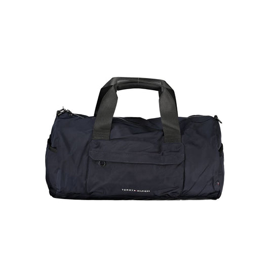 Tommy Hilfiger Blue Polyester Men's Bag with Adjustable Shoulder Strap - HBPS Beauty & Fashion