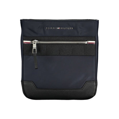 Tommy Hilfiger Blue Polyester Mens Shoulder Bag - HBPS Beauty & Fashion