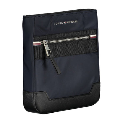 Tommy Hilfiger Blue Polyester Mens Shoulder Bag - HBPS Beauty & Fashion